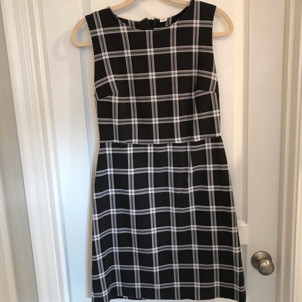 Old navy plaid dress size medium
